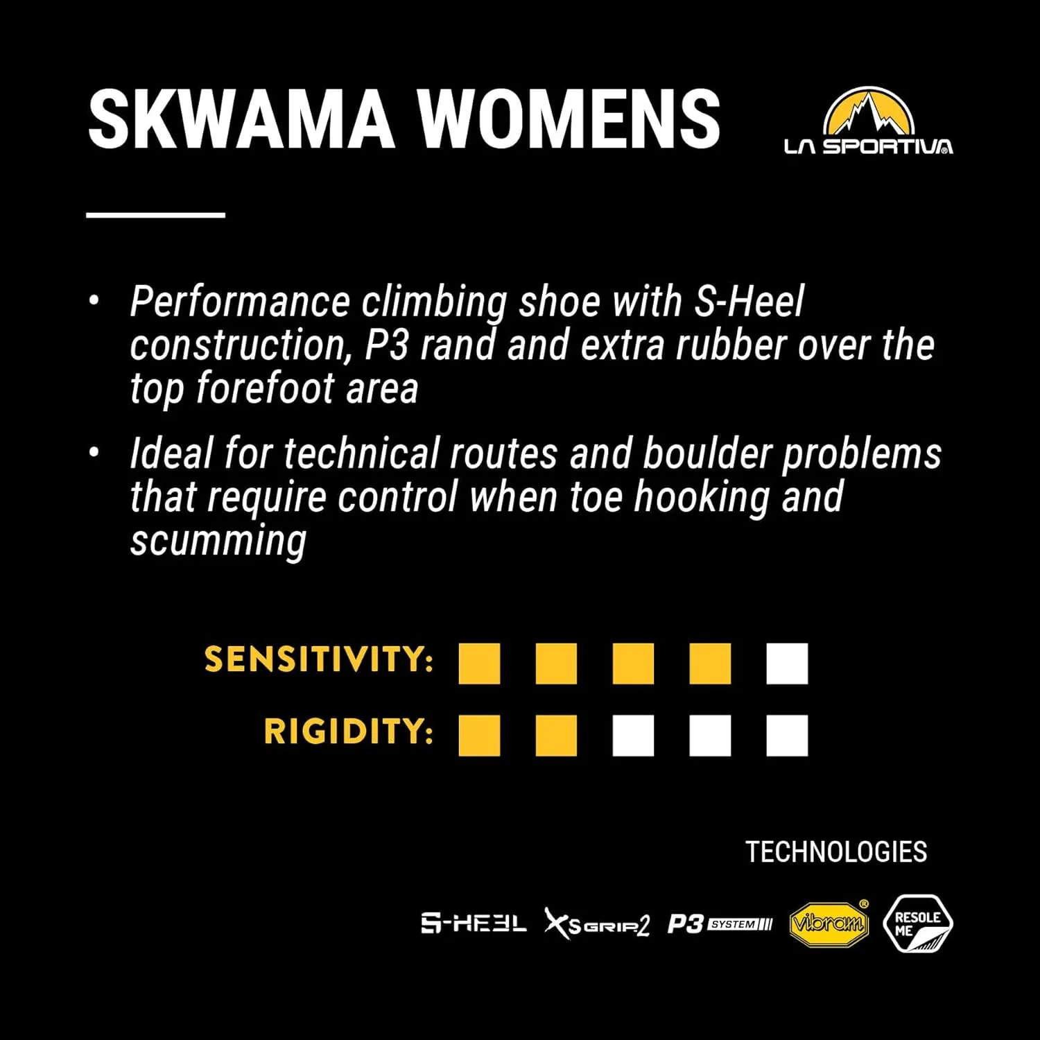 La Sportiva Womens Skwama Rock Climbing Shoes