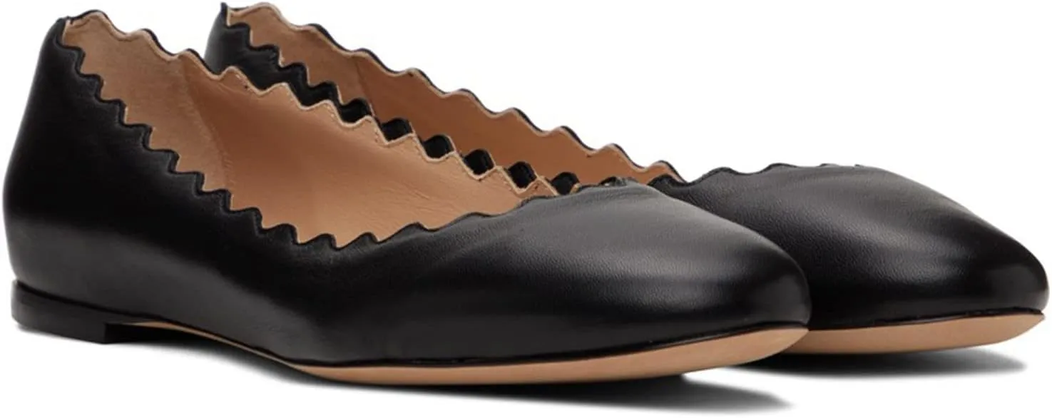 LEHOOR Women Closed Round Toe Flats Slip On Ballet Flats Casual Flat Shoes Comfort Flat Heel Dress Shoes Office Party Office Ladies Drive Flats Walking Street Classic Chic 4-11 M US