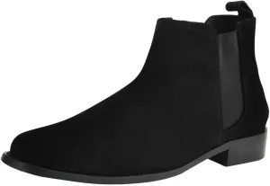 LIBERTYZENO Mens Water Proof Suede Leather Adults High Ankle Casual Chelsea Boots for Prom Graduation
