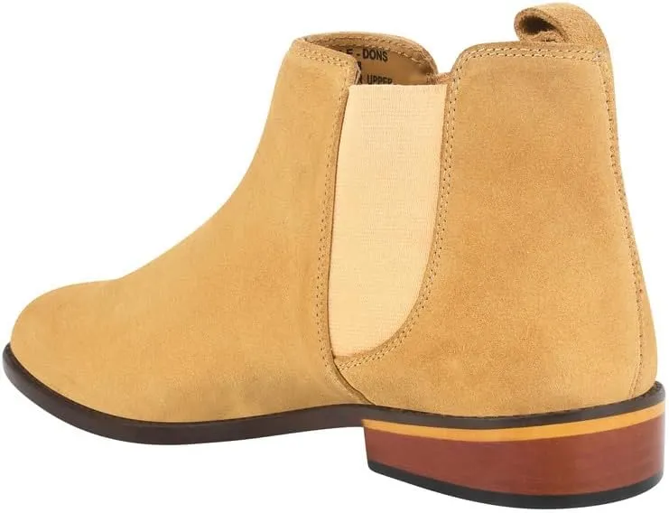 LIBERTYZENO Mens Water Proof Suede Leather Adults High Ankle Casual Chelsea Boots for Prom Graduation