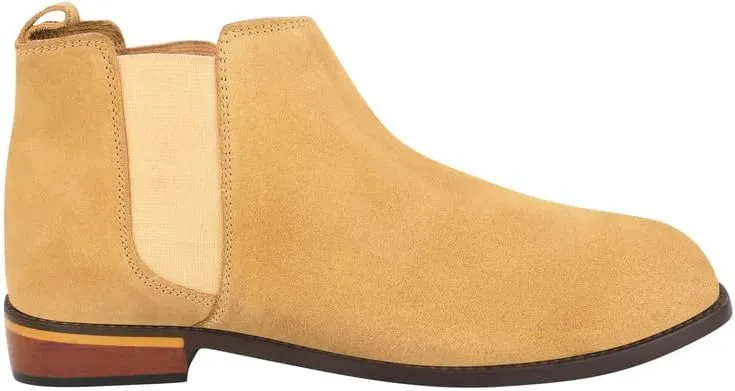 LIBERTYZENO Mens Water Proof Suede Leather Adults High Ankle Casual Chelsea Boots for Prom Graduation
