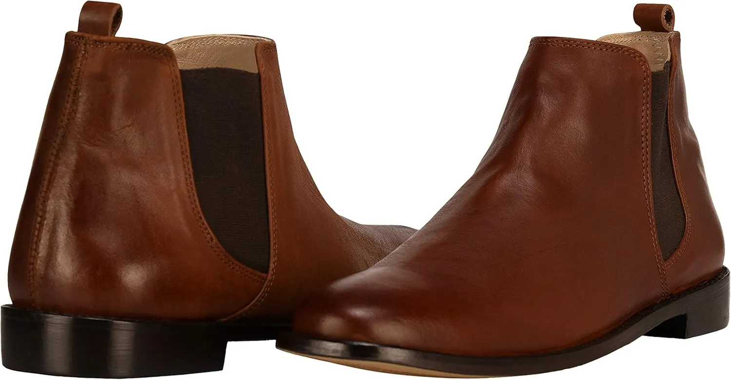LIBERTYZENO Mens Water Proof Suede Leather Adults High Ankle Casual Chelsea Boots for Prom Graduation