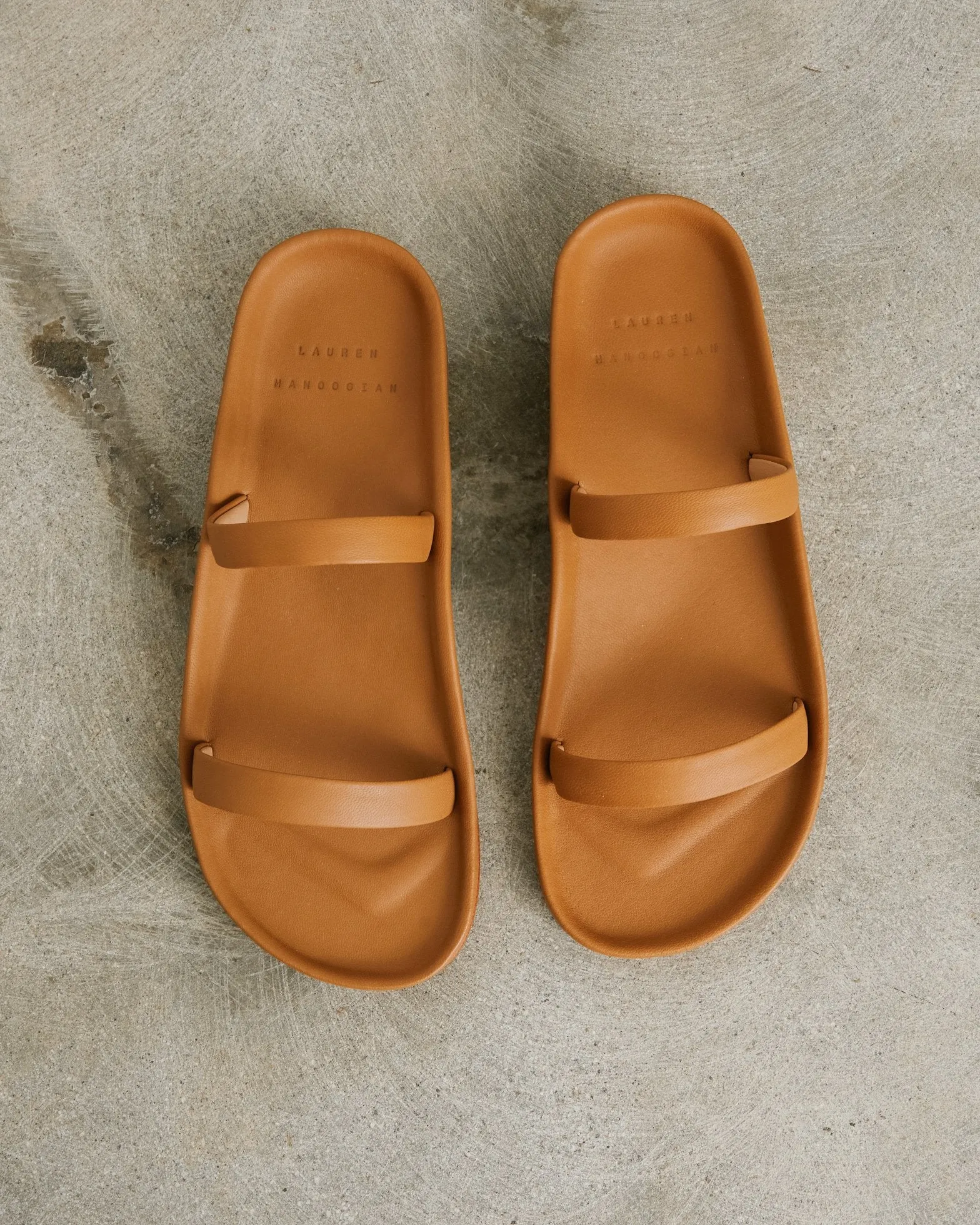 Line Sandal in Saddle