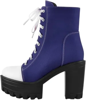 LISHAN Women's Platform Canvas High Heels