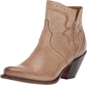 Lucchese Women's Karla Fashion Booties Round Toe Natural 8 M