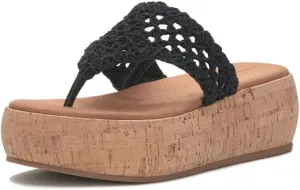 Lucky Brand Women's Jaslene Platform Thong Sandal Wedge