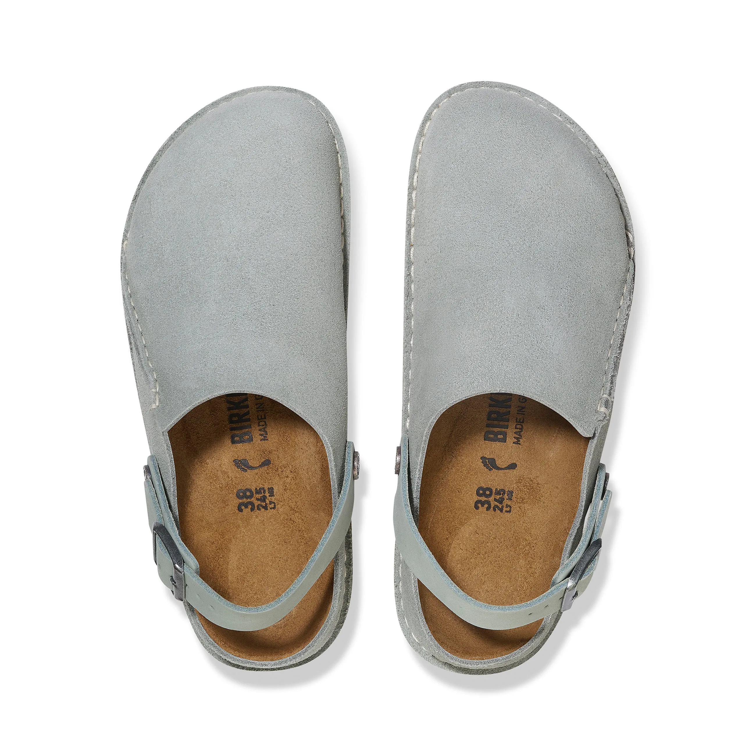 Lutry Pure Sage Suede Leather