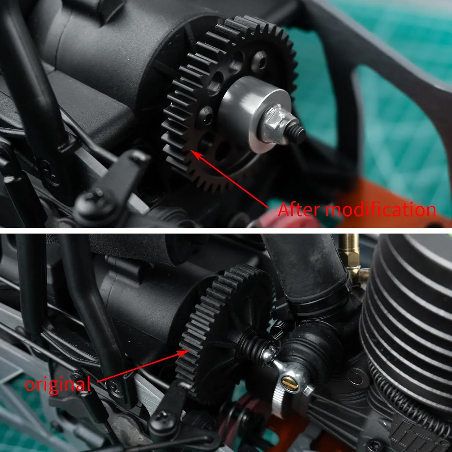 M1 38T-48T Slipper Clutch Eliminator Gear Aluminum Spur Main Gear for 1/8 HPl Savage X 21 25 SS 4.6 RC Car Upgrade Accessories (40T)