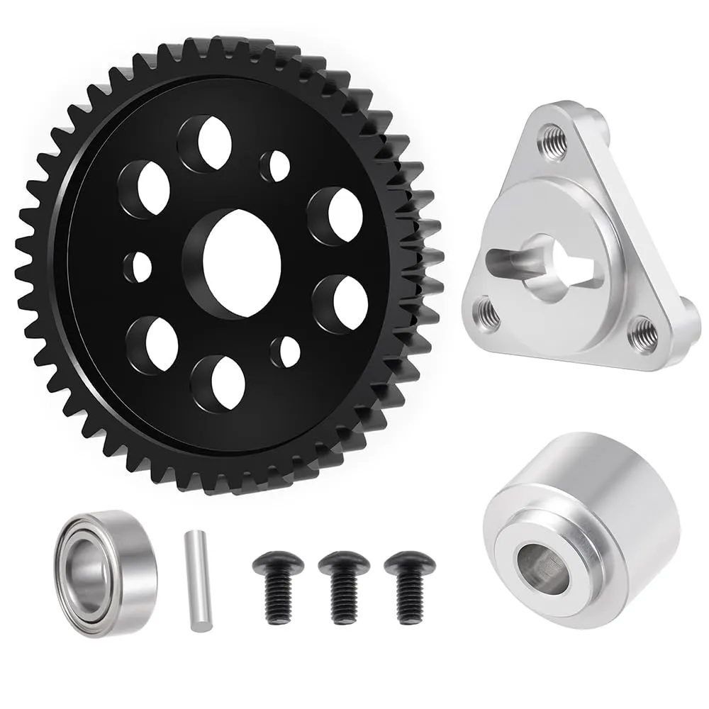 M1 38T-48T Slipper Clutch Eliminator Gear Aluminum Spur Main Gear for 1/8 HPl Savage X 21 25 SS 4.6 RC Car Upgrade Accessories (46T)