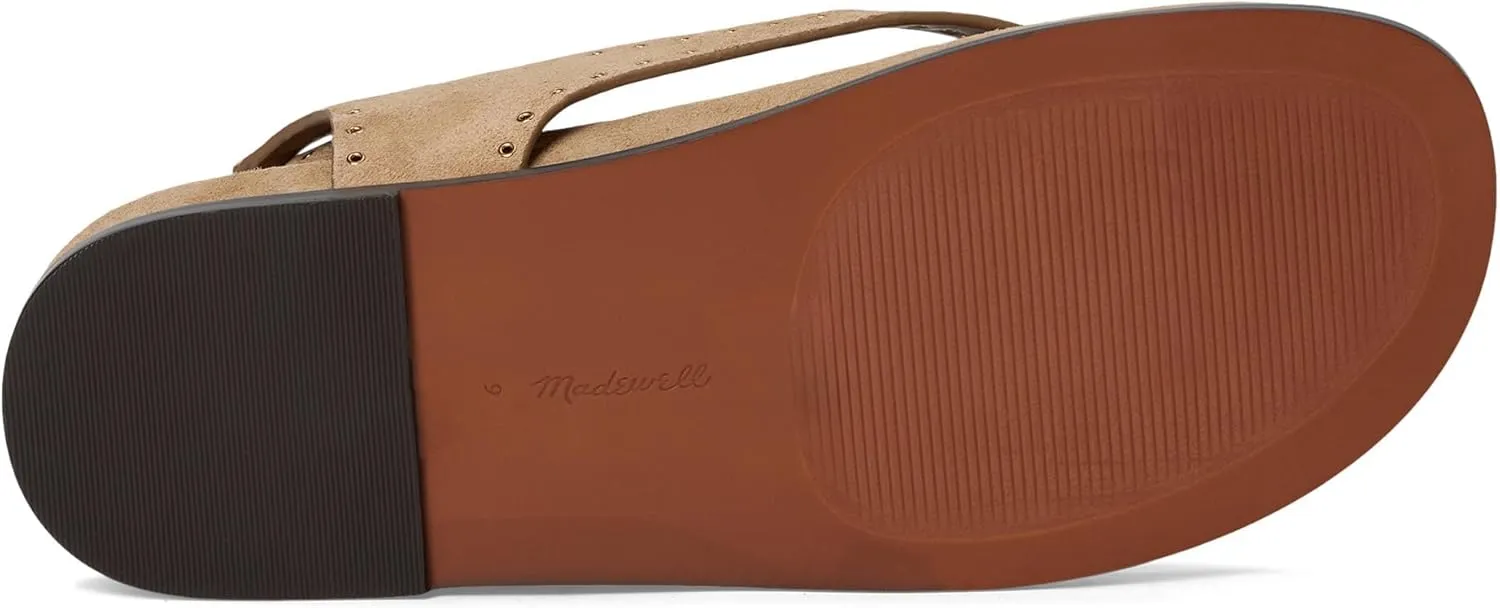 Madewell Women's MILLIE THONG LACE UP SANDAL - SUEDE GROMMET