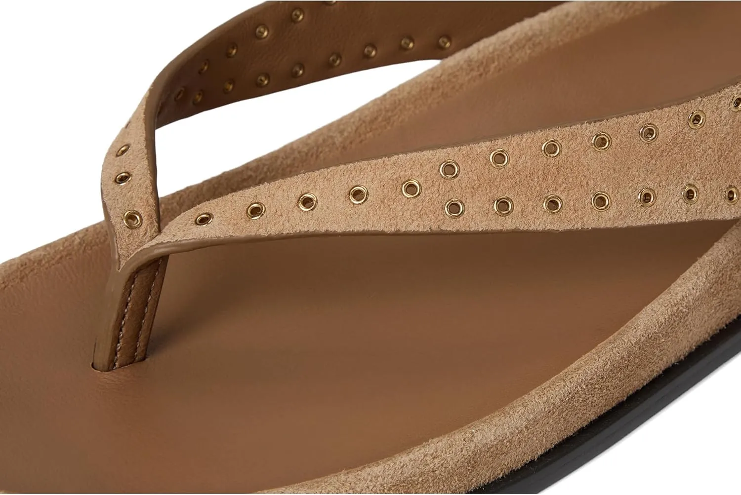Madewell Women's MILLIE THONG LACE UP SANDAL - SUEDE GROMMET