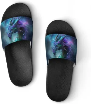 Magical Mist Dragon Slippers Shower Slipper In-Door Slipper Quick Drying Non-Slip Bathroom Pool Woman Man PVC