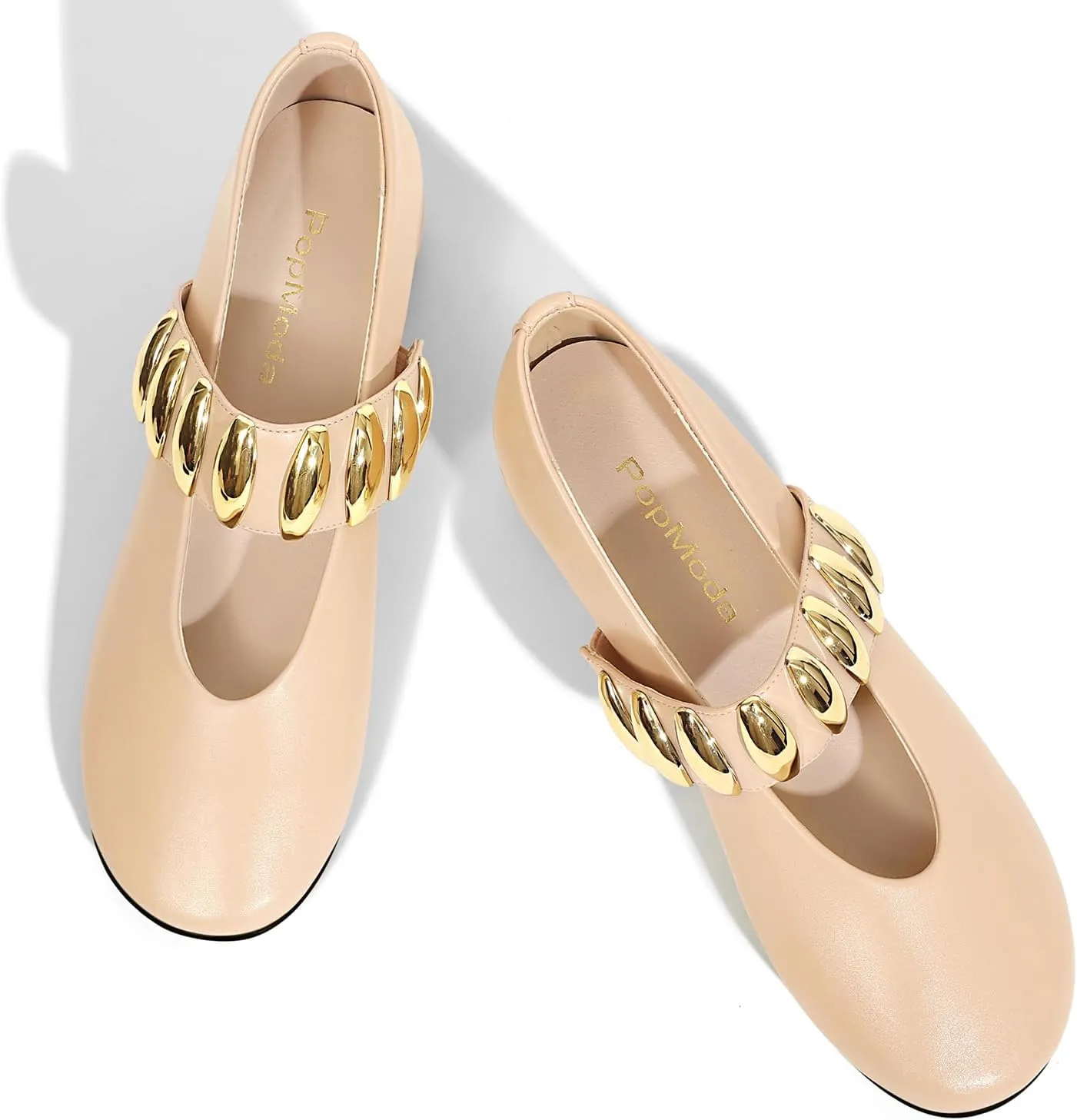 Mary Janes Dress Shoes for Women Heels Pumps Comfortable Closed Round Toe Chunky Low Heels Work Business Shoes