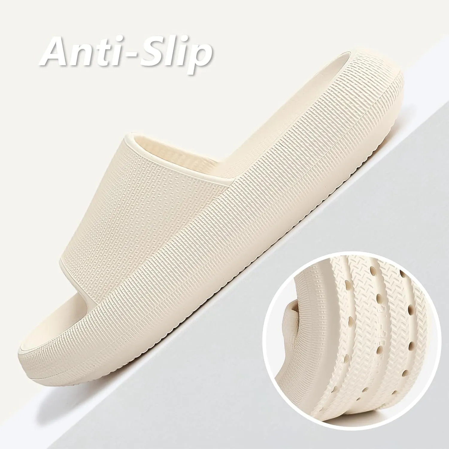 Menore Slippers for Women and Men Quick Drying, Parent-Child EVA Open Toe Soft Slippers, Non-Slip Soft Shower Spa Bath Pool Gym Beach House Sandals for Indoor & Outdoor