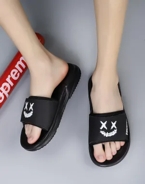 Men's Cartoon Smiling Stylish Terrace Slippers - Soft Indoor/outdoor Universal Terrace Breathable Slippers