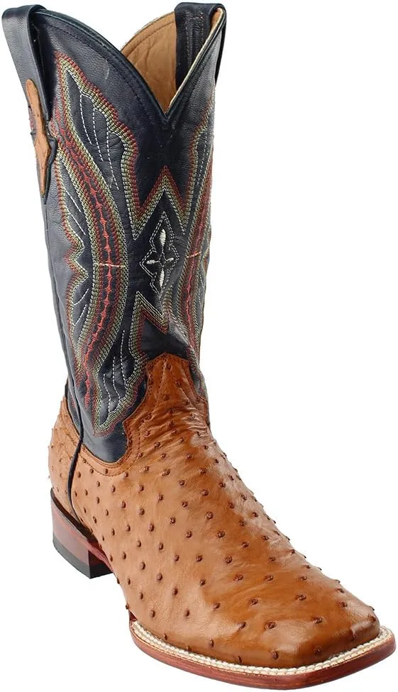 Men's Colt Full Quill Ostrich Square Toe Western Boot