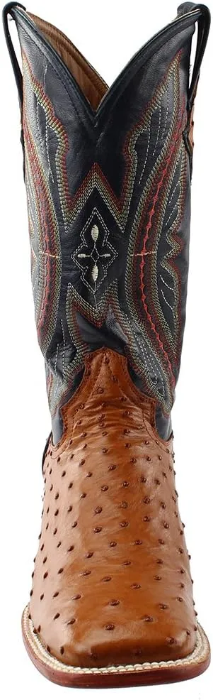 Men's Colt Full Quill Ostrich Square Toe Western Boot