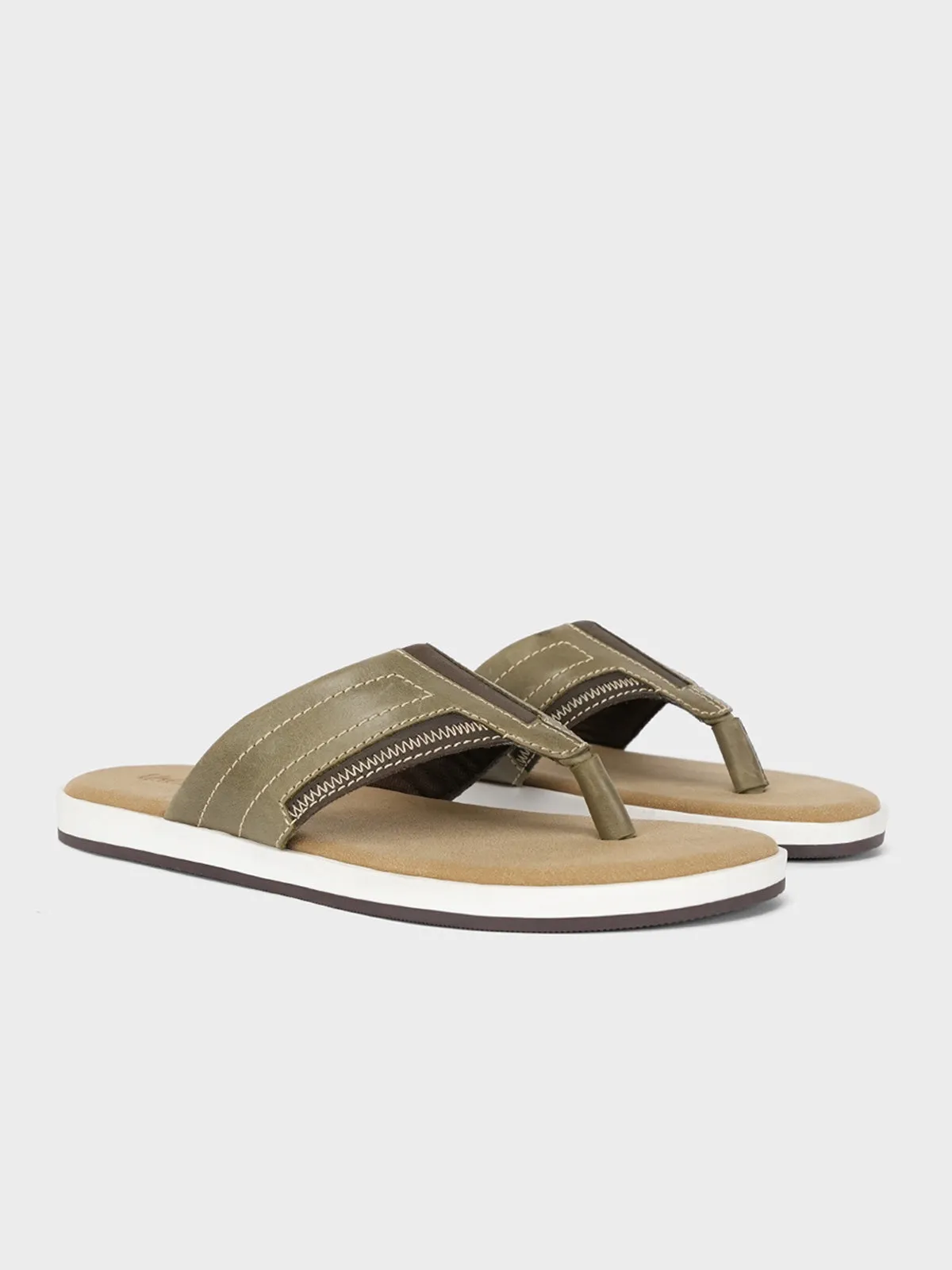 Mens "RAMSEY" Open Toe Comfy Slippers