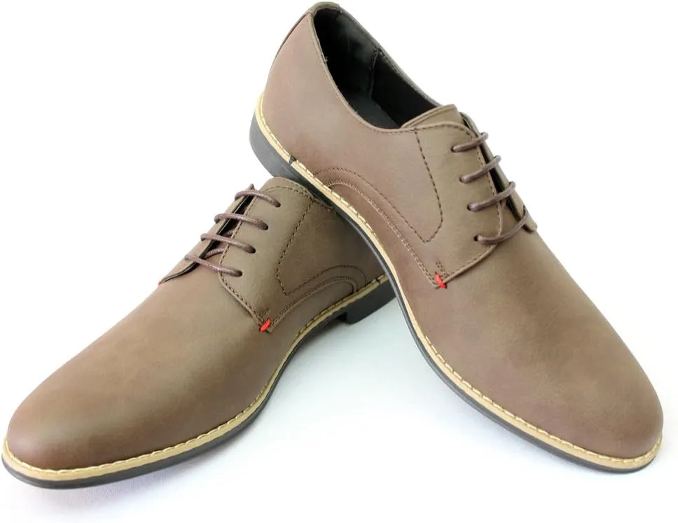 Men's Round Toe Dress Shoes Nubuck Lace up Cooper 1