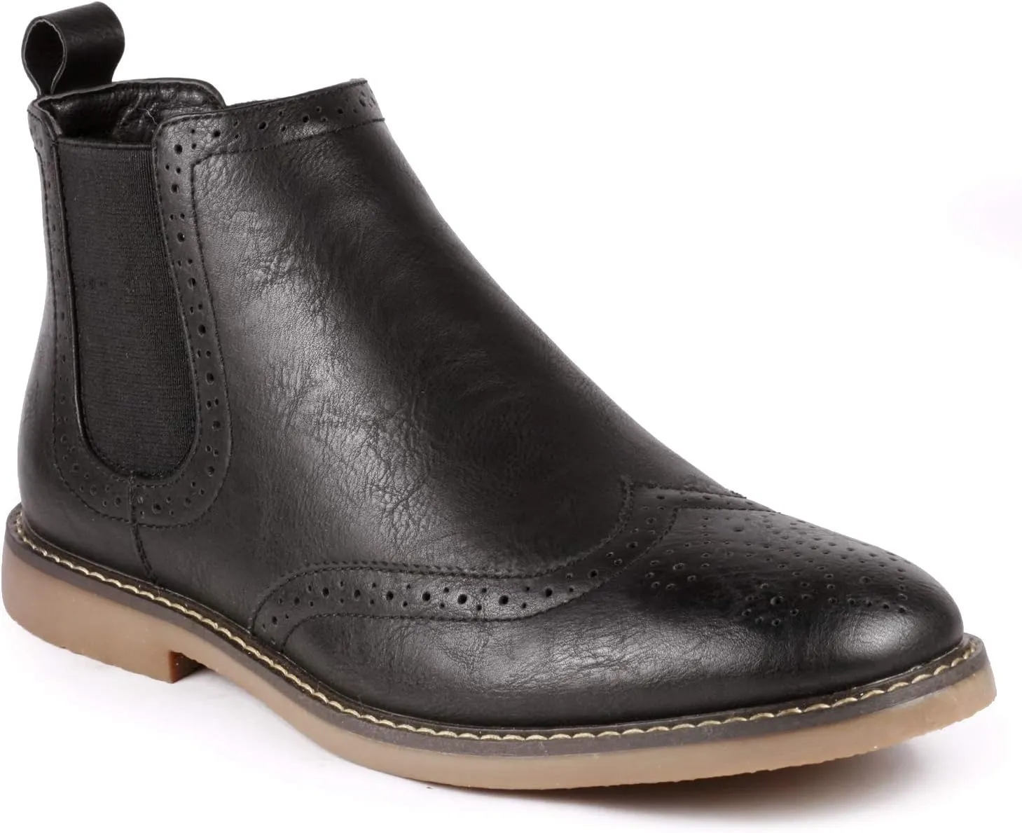 Metrocharm MC140 Men's Dress Wing Tip Casual Ankle Chelsea Boot