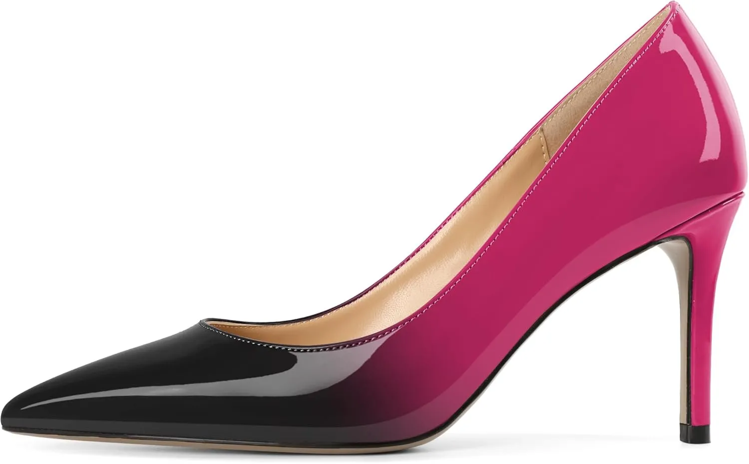 Mettesally Women's Pointed Toe High Heels Gradient Pumps Stiletto Heels Usual Wedding Party Dress Shoes