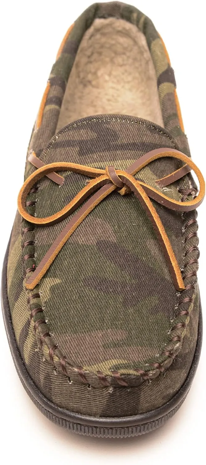 Minnetonka Men's Pile Lined Hardsole Slipper
