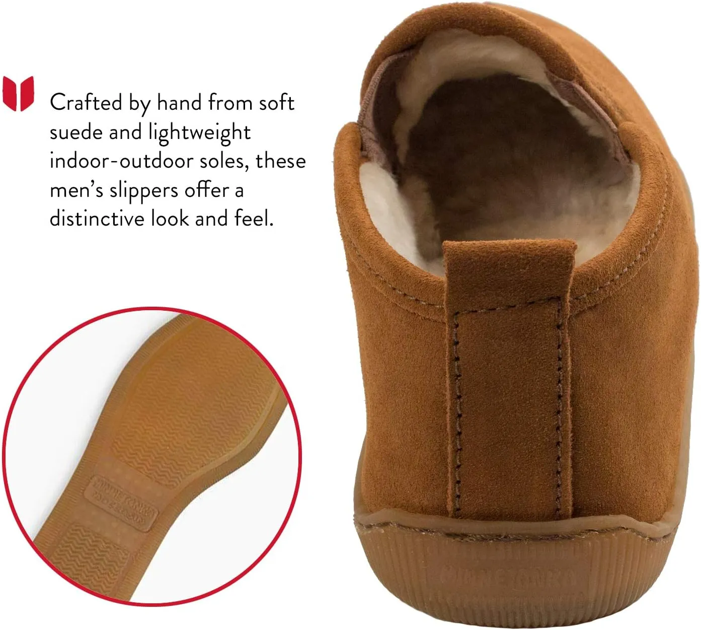 Minnetonka Men's Pile-Lined Romeo Slipper