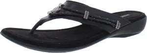 Minnetonka Silverthorne Thong Women's Sandal, 12 2A(N) US, Black-Black