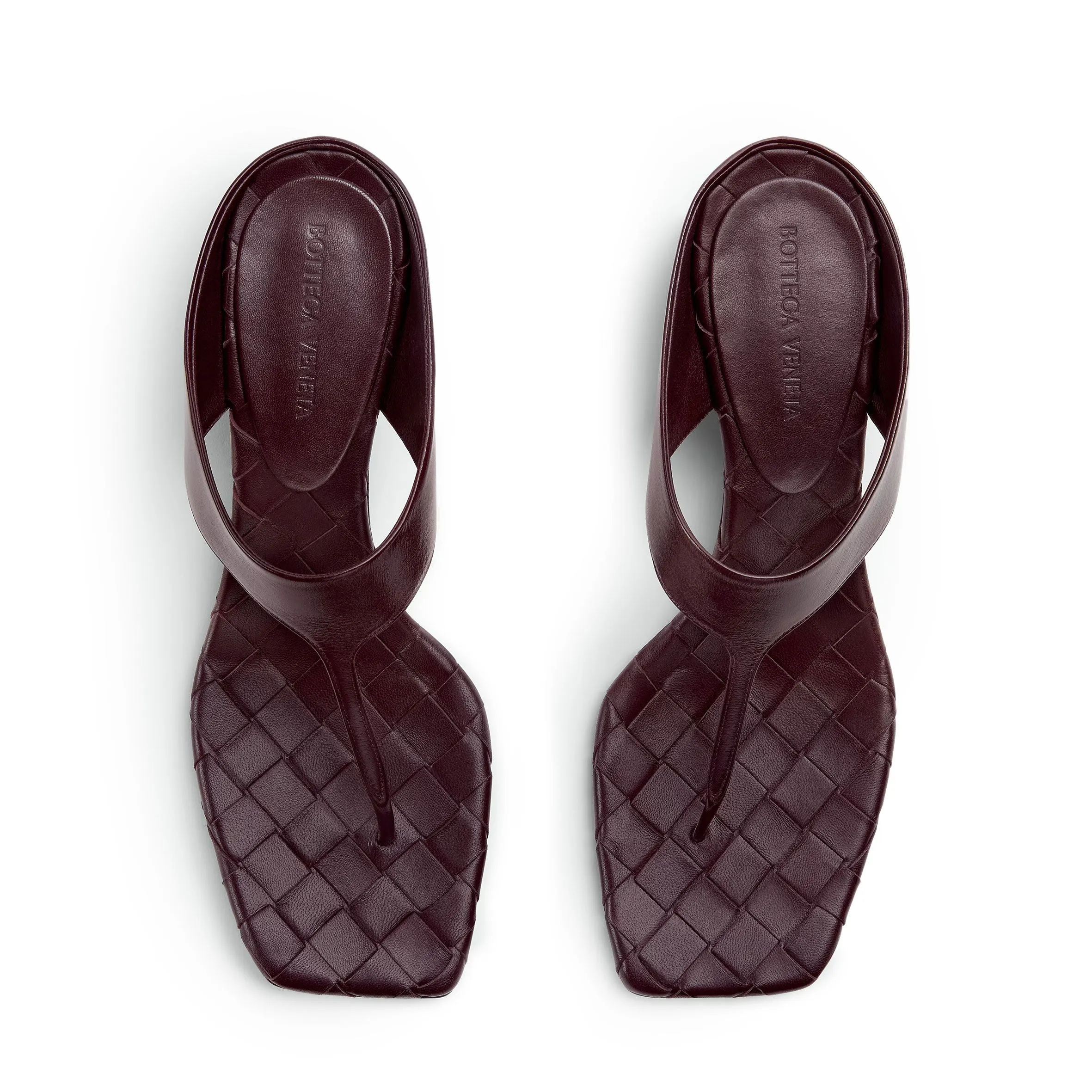 Mirella Thong Sandal 45, Dark Barolo