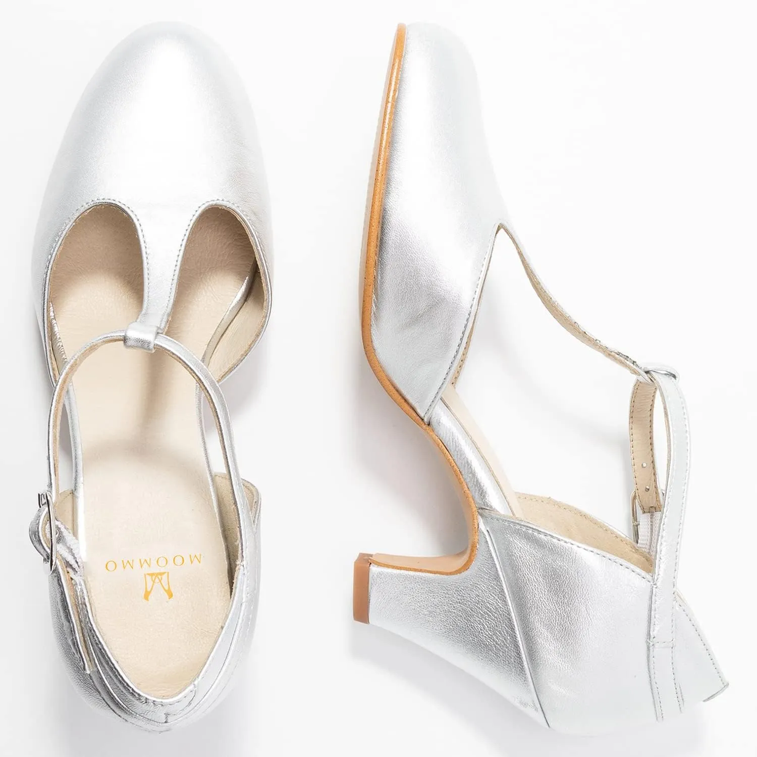 MOOMMO Women Elegant Kitten Heel Mary Jane Pumps Shoes Ankle T-Strap Round Closed Toe Cut-Out Dress Sandals Shoe Chunky Block Heels D-Orsay Suede Work Pump Fall fashion Office Wedding Spring 4-13 M US