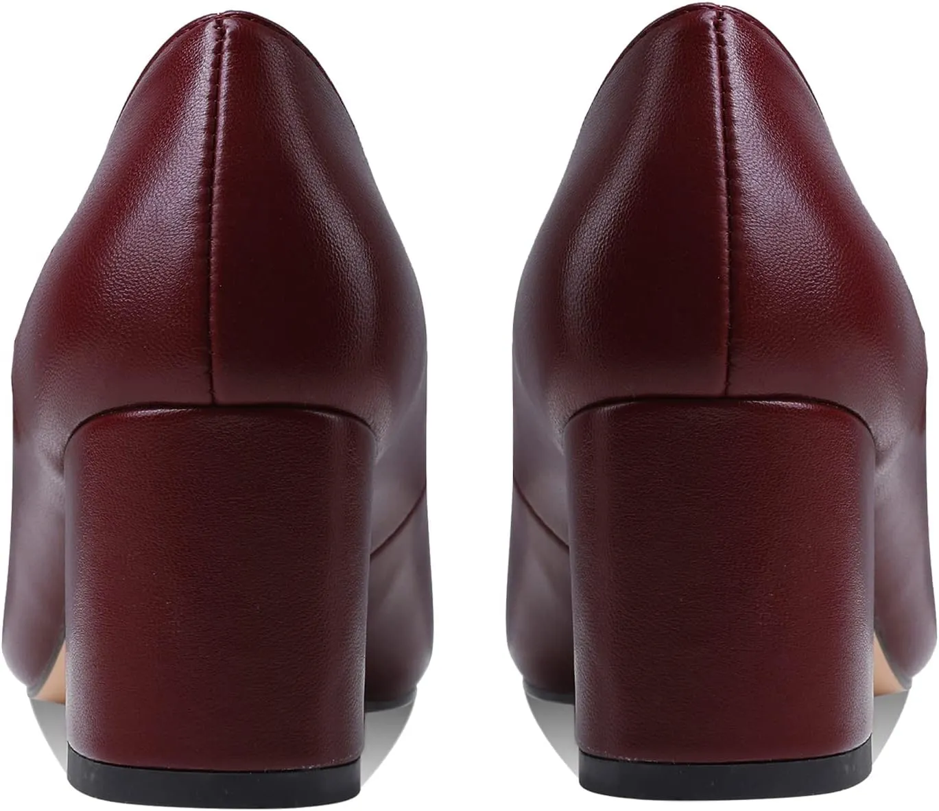 MOOMMO Women's Classic Chunky Block Heel Suede Pumps Round Closed Toe Slip On 2" Low Thick Heels Dress Shoes Matte Patent Leather Spring Fashion Office Work Pump Basic Shoe Elegant Wedding 4-11 M US