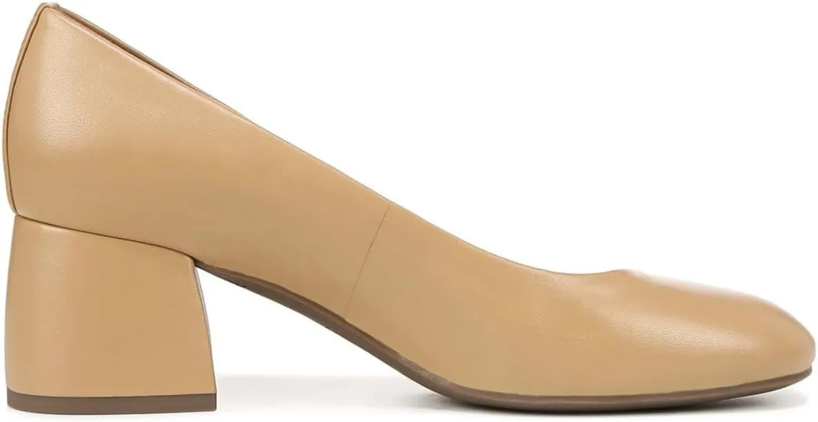 MOOMMO Women's Classic Chunky Block Heel Suede Pumps Round Closed Toe Slip On 2" Low Thick Heels Dress Shoes Matte Patent Leather Spring Fashion Office Work Pump Basic Shoe Elegant Wedding 4-11 M US