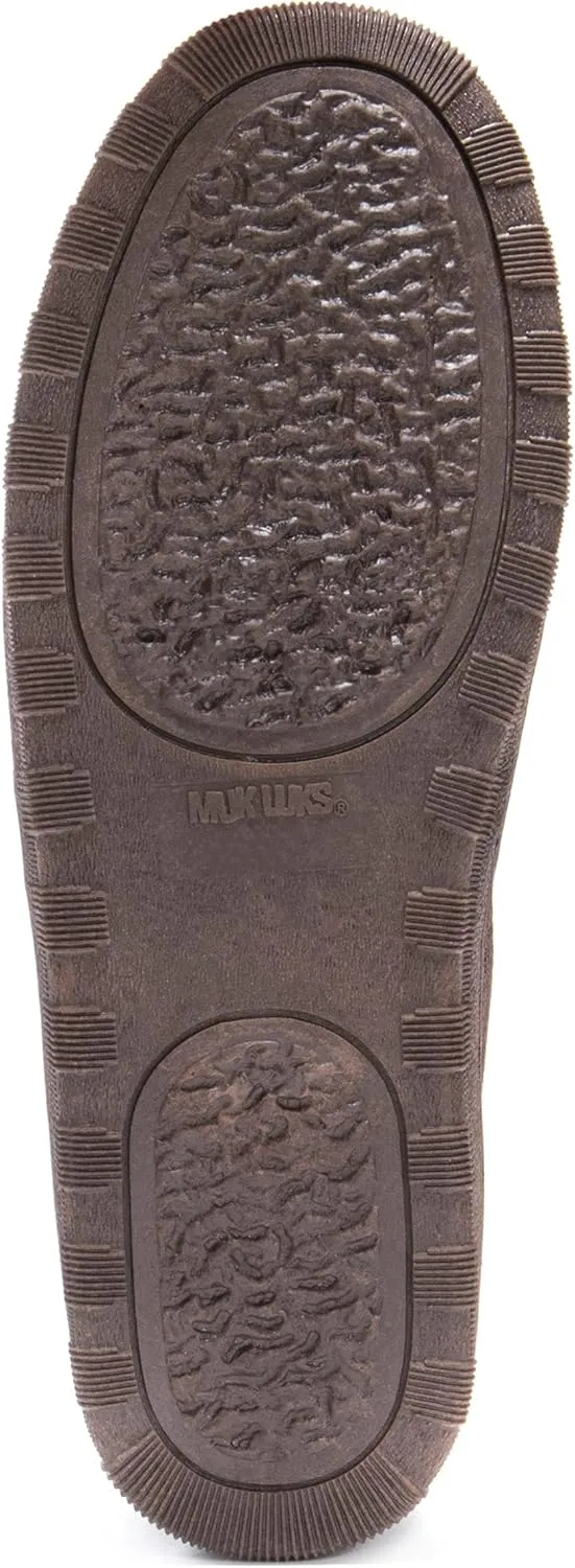 Muk Luks Men's Matt Printed Berber Suede Clog Slipper