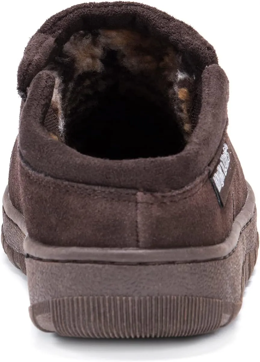 Muk Luks Men's Matt Printed Berber Suede Clog Slipper
