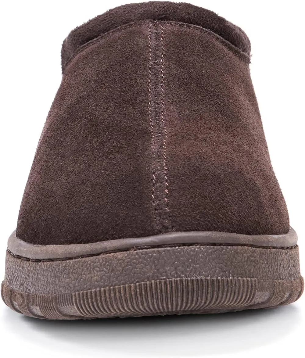 Muk Luks Men's Matt Printed Berber Suede Clog Slipper