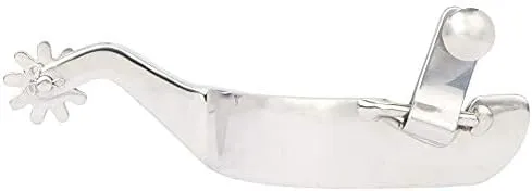 Myler Stainless Steel 10 Point Rowel 1 1/4 Band Spurs