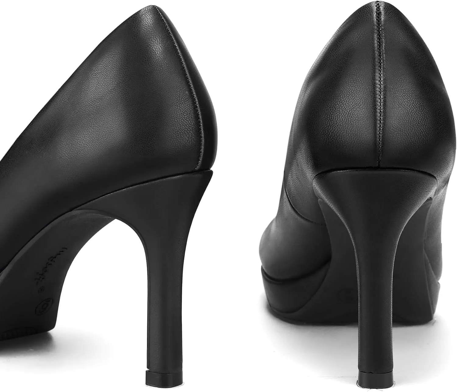 mysoft Women's Pumps Closed Toe Mary Jane Pumps Round Toe Platform High Heel Dress Shoes