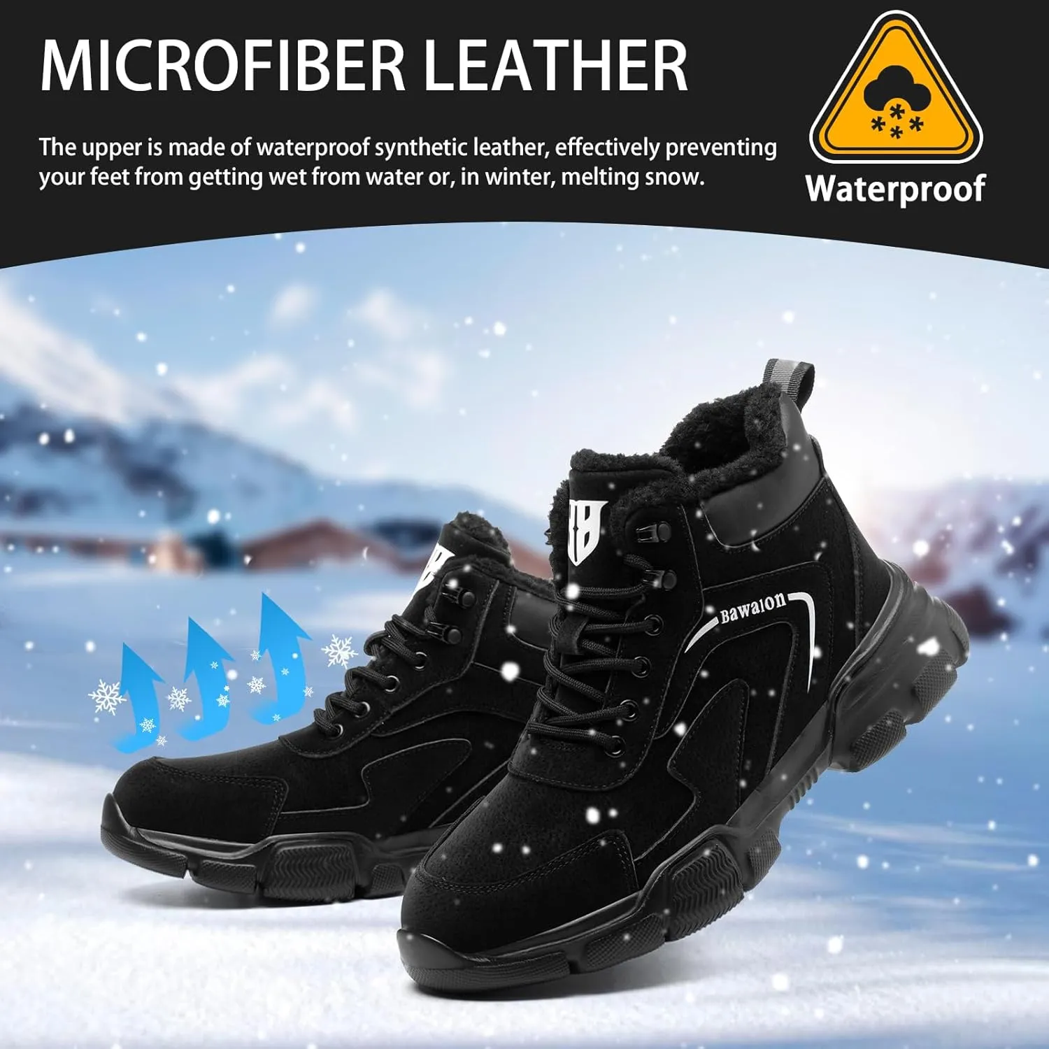 Nasogetch Waterproof Work Boots for Men Women Steel Toe Boots Lightweight Indestructible Slip Resistant Construction Safety Boots