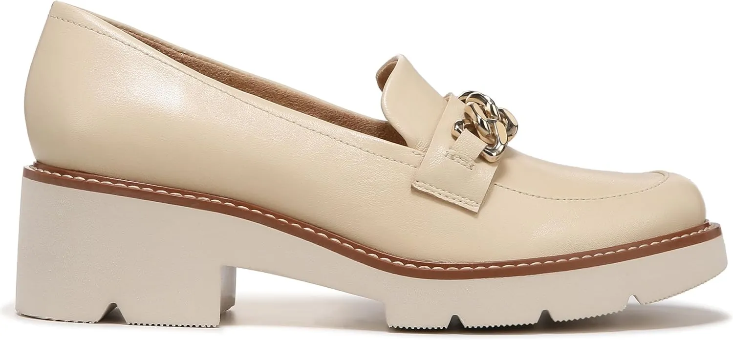 Naturalizer Women's Desi Chain Detail Lug Sole Heel Loafer