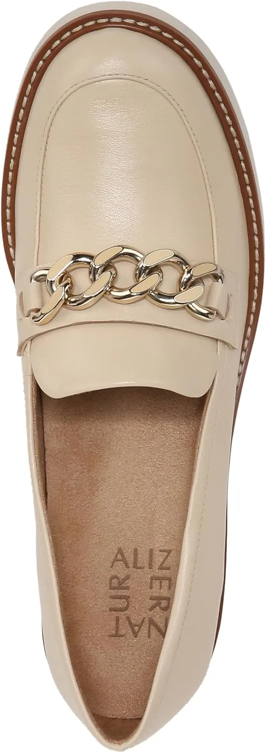 Naturalizer Women's Desi Chain Detail Lug Sole Heel Loafer