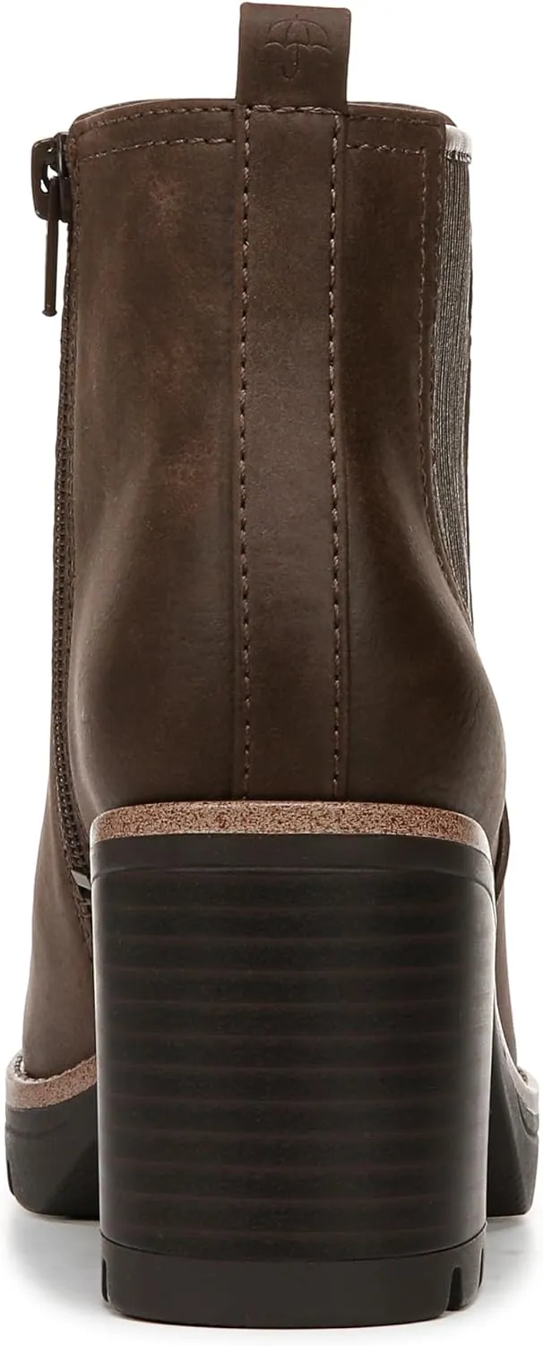 Naturalizer Women's Madalynn Gore Lug Sole Heeled Ankle Bootie