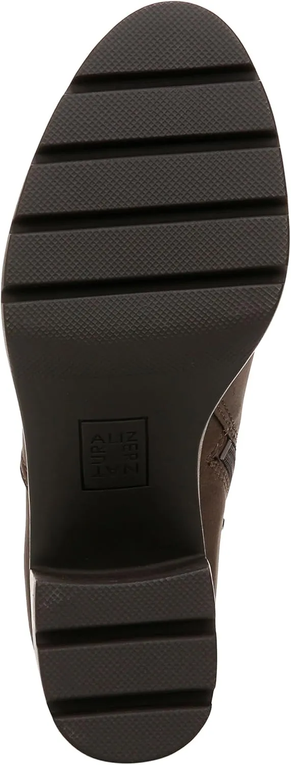 Naturalizer Women's Madalynn Gore Lug Sole Heeled Ankle Bootie