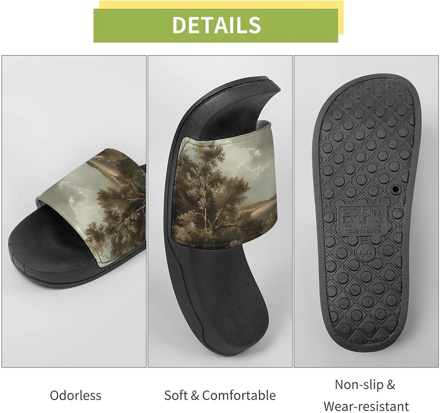 Nature Grassland Wilderness Fashion Womens And Mens Slippers House Shower Shoes Indoor Outdoor Beach