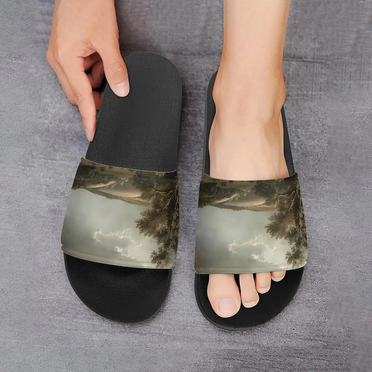Nature Grassland Wilderness Fashion Womens And Mens Slippers House Shower Shoes Indoor Outdoor Beach
