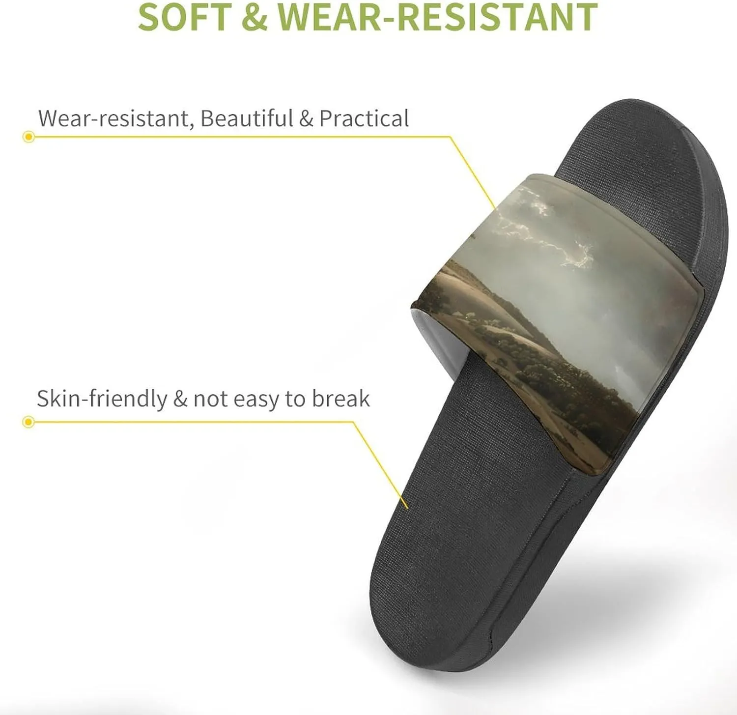 Nature Grassland Wilderness Fashion Womens And Mens Slippers House Shower Shoes Indoor Outdoor Beach