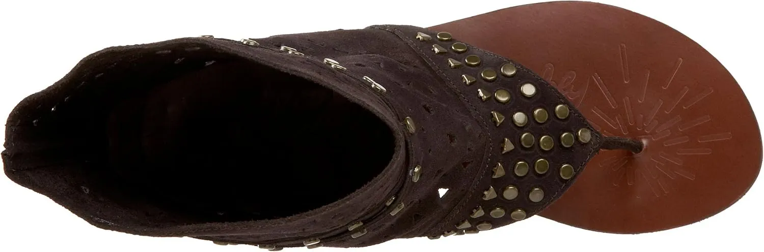Naughty Monkey Women's Flash Dash Studded Ankle-High Sandal