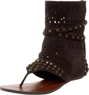 Naughty Monkey Women's Flash Dash Studded Ankle-High Sandal