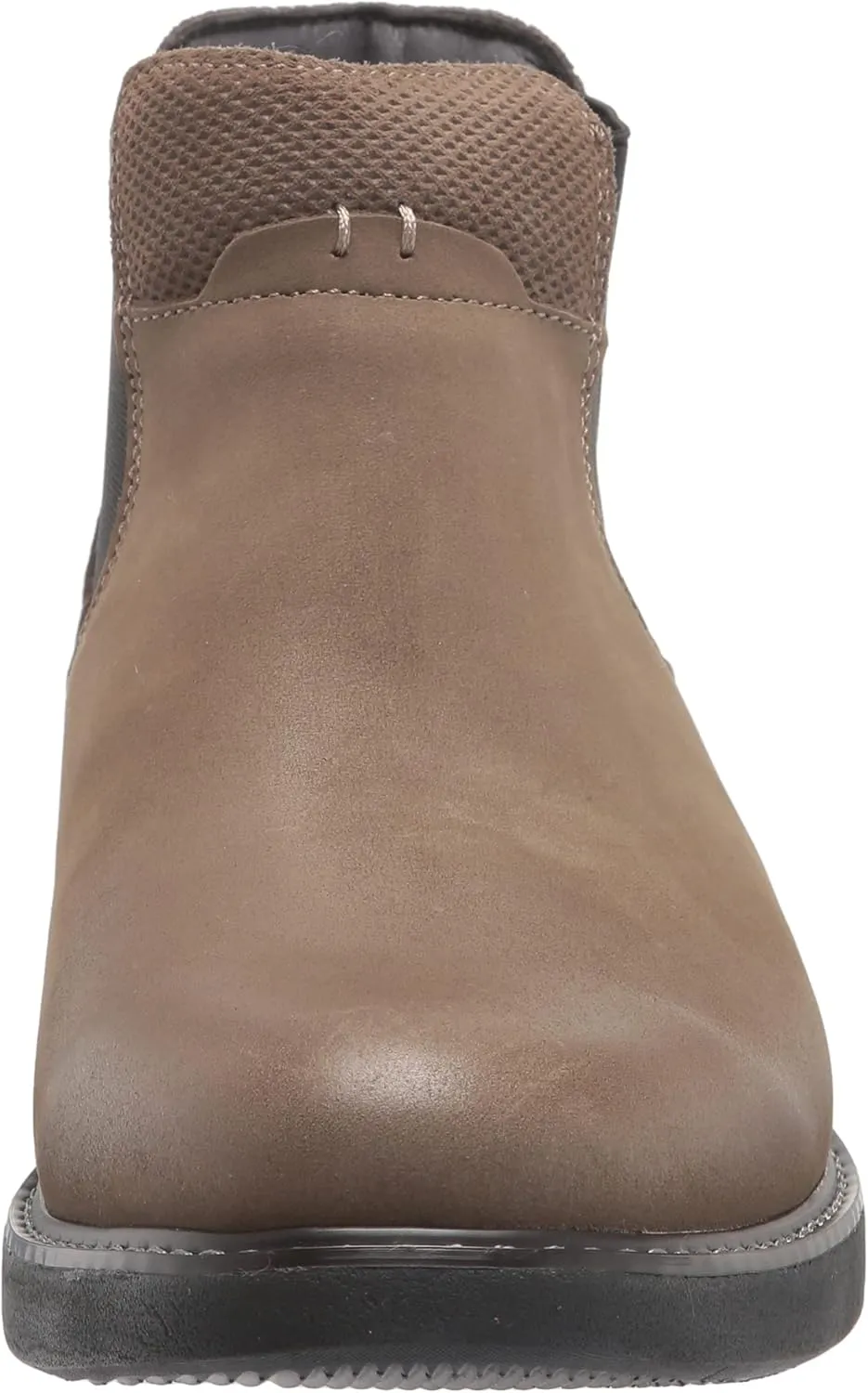 Nunn Bush Men's Bayridge Plain Toe Chelsea Lightweight Leather Boot with Elastic for Easy