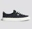 OCA Low Black Canvas White Polka Dots Sneaker