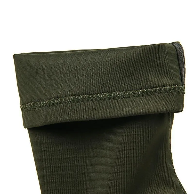 Olive Pointed Toe High Heel Shoes Winter Ankle Boots